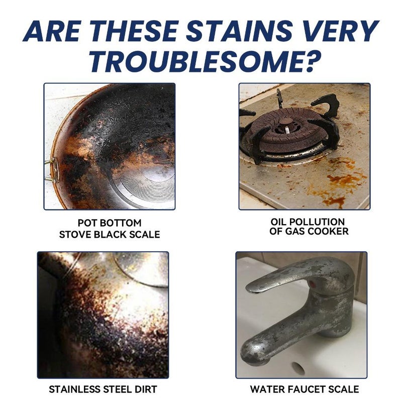 Stainless Steel Scratch Remover Cleaners Polish for Kitchen Appliances, Multi-purpose Cookware Cleanings Paste for Pot, Stove, Sink, Cleans Grease, Scuffs & Restores Shine - Image 5